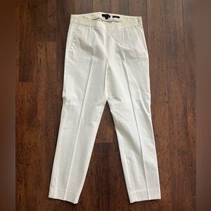 Like new, J CREW Martie Pant - white size 4